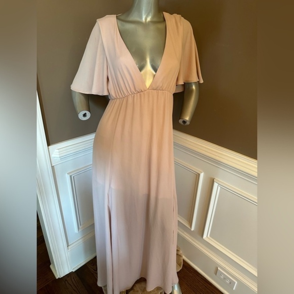 Show Me Your Mimi Formal/Bridesmaid Pink Maxi Dress Sz Medium